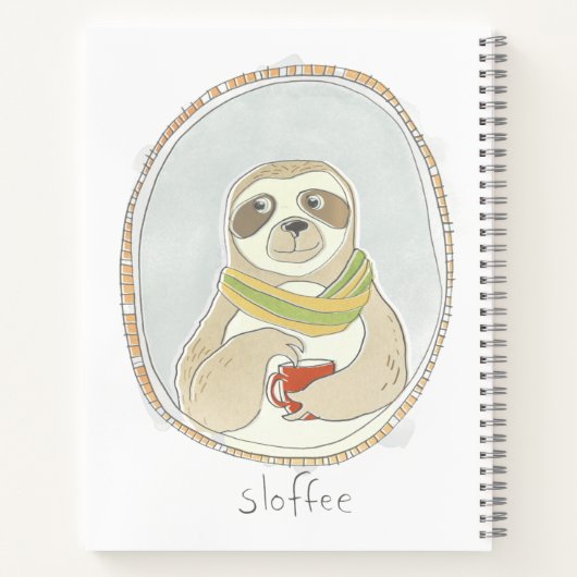 Caffeinaire Cutie | Sloffee Notitieboek (Achterkant)