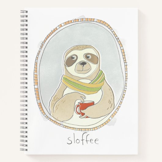 Caffeinaire Cutie | Sloffee Notitieboek (Voorkant)