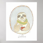 Caffeinaire Cutie | Sloffee Poster (Voorkant)