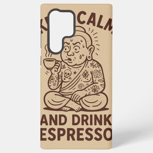 Caffeinated Call Case Samsung Galaxy Hoesje (Achterkant)