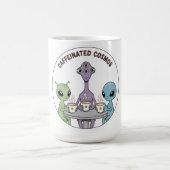 Caffeinated Cosmos Schattige Grappige Alien Koffie Koffiemok (Center)