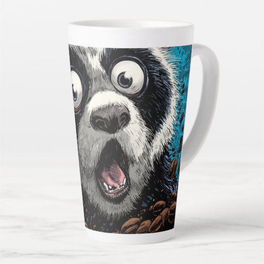 Caffeinated Panda Latte Mok (Rechterhoek)