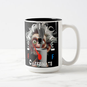 Caffeinated Well Tweekleurige Koffiemok