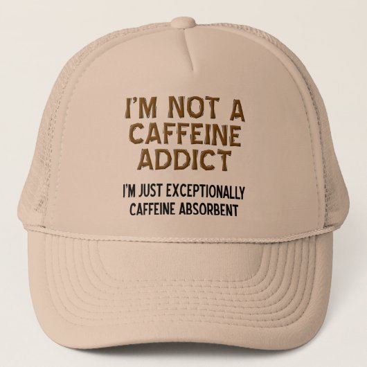 Caffeïne Absorberende Grappige Balpet Hoed Trucker Pet (Voorkant)