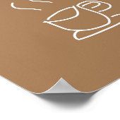 Caffeine Addict citeert koffie-minnaar Poster (Hoek)