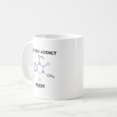 Caffeine Addict Inside (Caffeine Molecule) Koffiemok (Voorkant links)