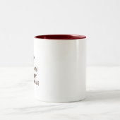 Caffeine Addict Minimalistic Design Coffee Mug Tweekleurige Koffiemok (Center)