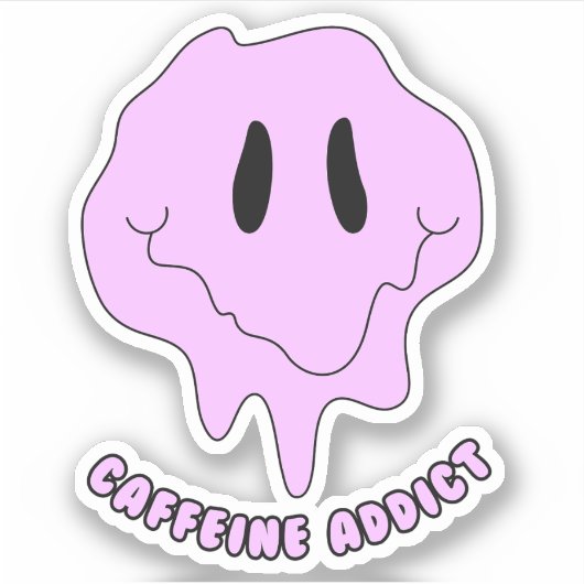 Caffeine Addict Sticker (Voorkant)