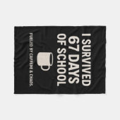 Caffeine And Chaos Funny Teacher Student 6-7 Meme Fleece Deken (Voorkant (Horizontaal))