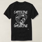 Caffeine and Gasoline - Skull Helmet - Racing T-shirt (Design voorkant)