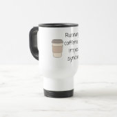 Caffeine and Imposter Syndrome Mug Reisbeker (Voorkant links)