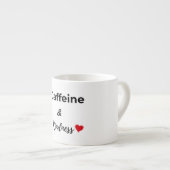 Caffeine and kindness coffee lover espresso kop (Voorkant rechts)