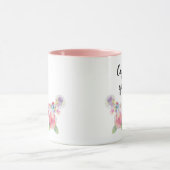 Caffeine and Quarantine Waterverf Floral Pink Mok (Midden)