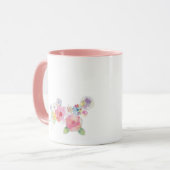 Caffeine and Quarantine Waterverf Floral Pink Mok (Voorkant links)