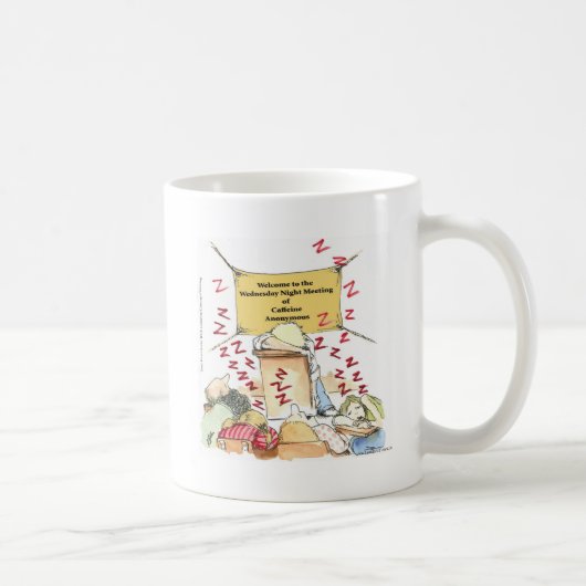 Caffeïne Anoniem Grappige Kaarten T-shirts Mokken  (Rechts)