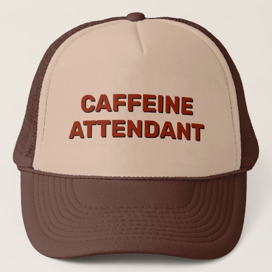 Caffeine Attendant™ Trucker Hat Pet (Voorkant)