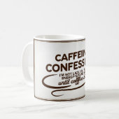 Caffeïne Bekentenis 2 Koffiemok (Voorkant links)