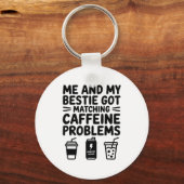 Caffeine Besties Co Design Sleutelhanger (Voorkant)