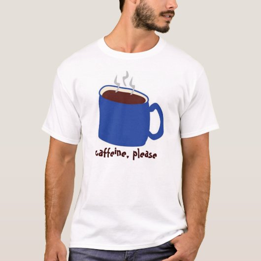 Caffeine Blue T-shirt (Voorkant)