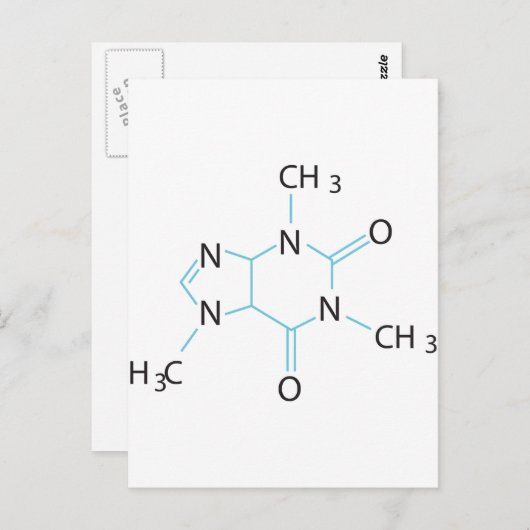 Caffeine Briefkaart (Voorkant / Achterkant)