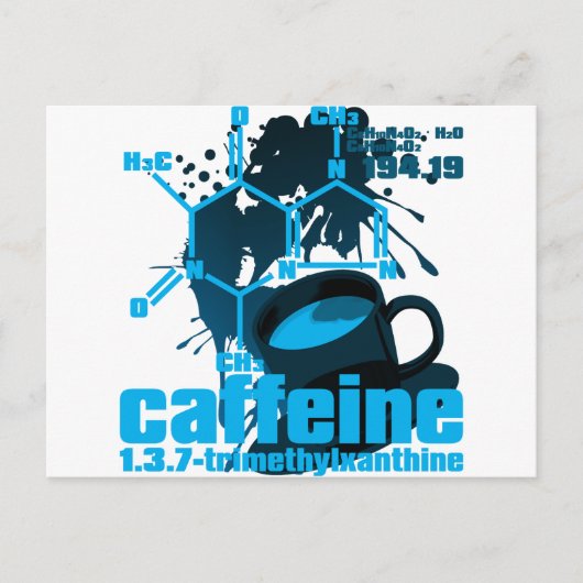 Caffeine Briefkaart (Voorkant)