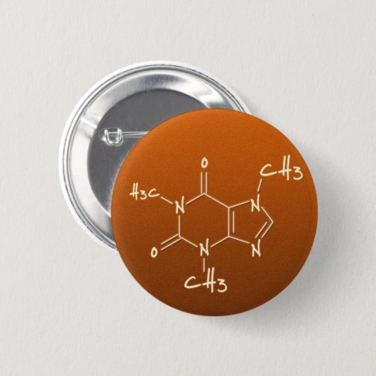Caffeine-Button Ronde Button 5,7 Cm (Voorkant /achterkant)
