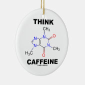 Caffeine (Caffeine Chemical Molecule) Keramisch Ornament (Rechts)