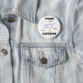 Caffeine (Caffeine Chemical Molecule) Ronde Button 5,7 Cm (In situ)