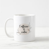 Caffeine & Calm Mug – Cozy Minimalist Quote Design Koffiemok (Links)