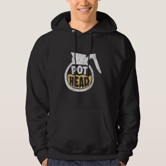 Caffeine Cbd Coffee Cup Humor Pun Hoodie (Voorkant)