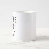 Caffeine. Chaos. Repeat. – Neon Cyberpunk Coffee M Grote Koffiekop (Voorkant)