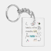 Caffeine Chaos Thank You SEN teacher special need Sleutelhanger (Voorkant Links)