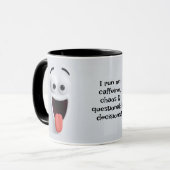 Caffeïne Chaos, Voeg Naam Toe Bericht,  Expressief Mok (Voorkant links)