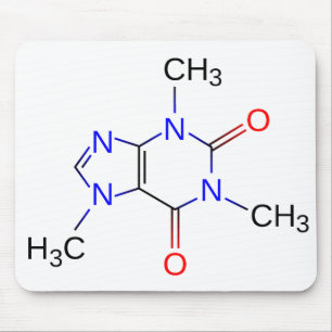 Caffeine Chemical Structure Mousepad Muismat