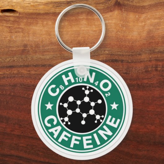 Caffeine Chemistry Sleutelhanger (Voorkant)