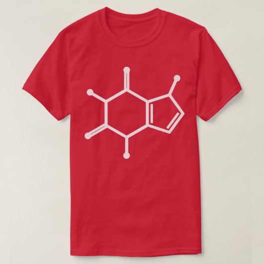 Caffeine Chemistry Structural Formula Molecule Cof T-shirt (Design voorkant)