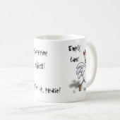 Caffeine Chick. Vul hem op, alsjeblieft. Koffiemok (Voorkant rechts)