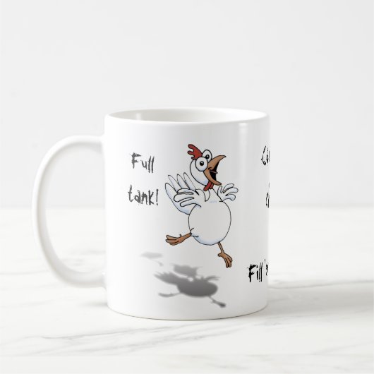Caffeine Chick. Vul hem op, alsjeblieft. Koffiemok (Links)