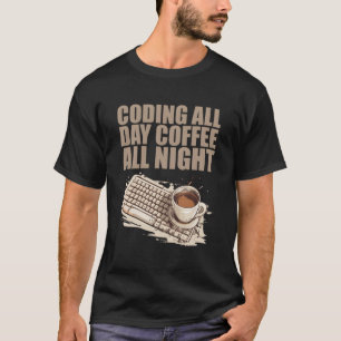 Caffeïne Coder Softwareontwikkelaar Engineer Koffi T-shirt