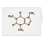 Caffeine Coffee Molecular Chemical Formule (Voorkant Horizontaal)