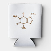 Caffeine Coffee Molecular Chemical Formule Blikjeskoeler (Voorkant)