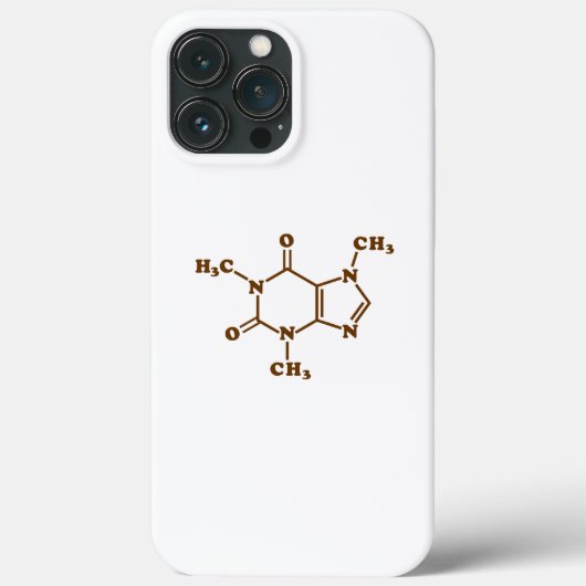 Caffeine Coffee Molecular Chemical Formule Case-Mate iPhone Case (Achterkant)