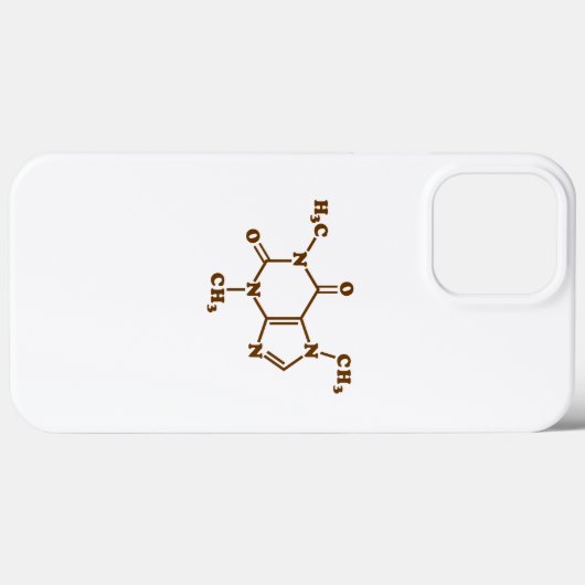 Caffeine Coffee Molecular Chemical Formule Case-Mate iPhone Case (Achterkant (horizontaal))