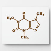 Caffeine Coffee Molecular Chemical Formule Fotoplaat (Voorkant)