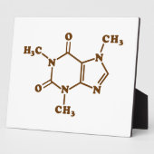 Caffeine Coffee Molecular Chemical Formule Fotoplaat (Zijkant)