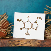 Caffeine Coffee Molecular Chemical Formule Fotoplaat (Zijkant)