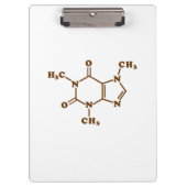 Caffeine Coffee Molecular Chemical Formule Klembord (Voorkant)