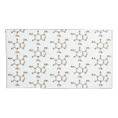 Caffeine Coffee Molecular Chemical Formule Kussensloop (Achterkant-Rechts)