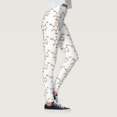 Caffeine Coffee Molecular Chemical Formule Leggings (Rechts)