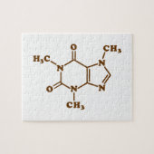 Caffeine Coffee Molecular Chemical Formule Legpuzzel (Horizontaal)